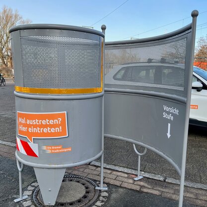 In der Innenstadt gibt es Urinal-Rotunden. | © Die Bremer Stadtreinigung